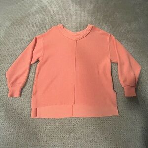 Aerie Pastel Orange V-Neck Sweater